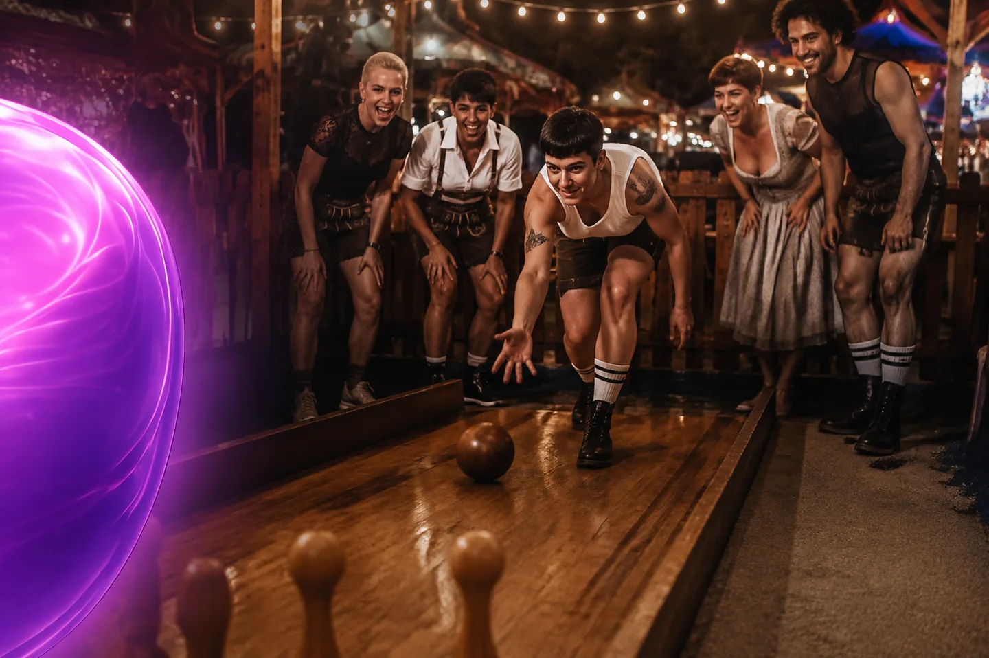 Queer-Kegeln auf der Oidn Wiesn