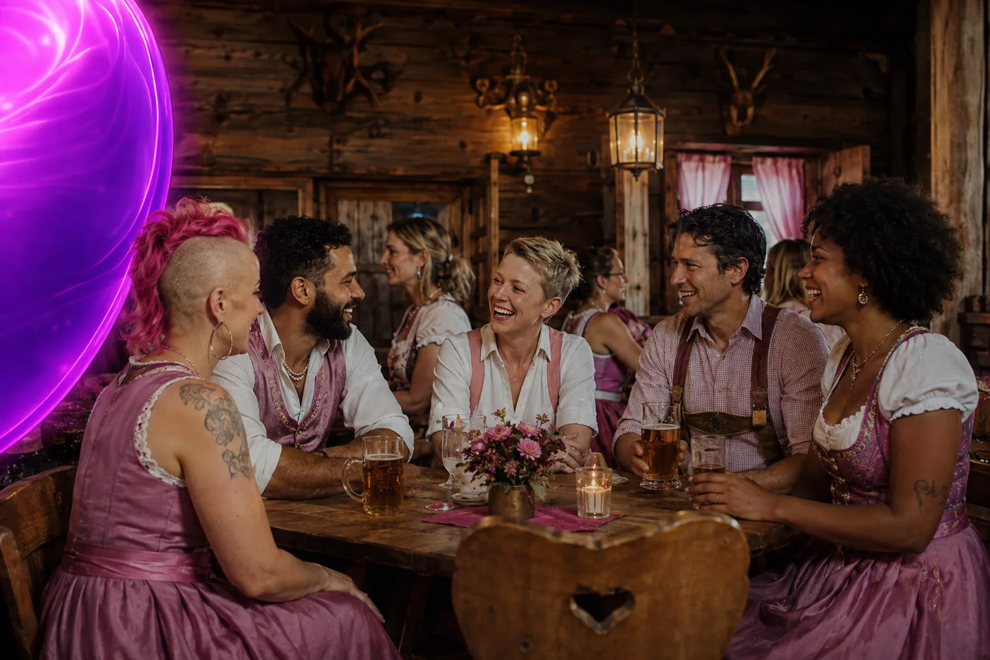 Rosa Wiesn in der Wildstuben