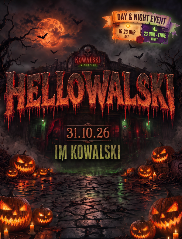 HELLOWALSKI 2026 • Day & Night Halloween im Kowalski Stuttgart