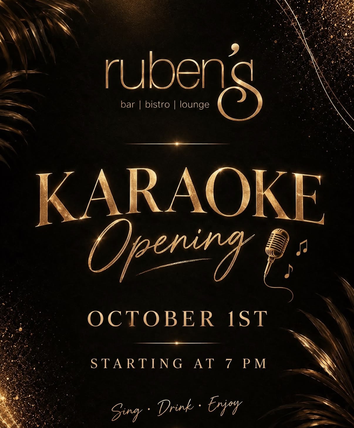 Karaoke Opening – ruben's bar | bistro | lounge